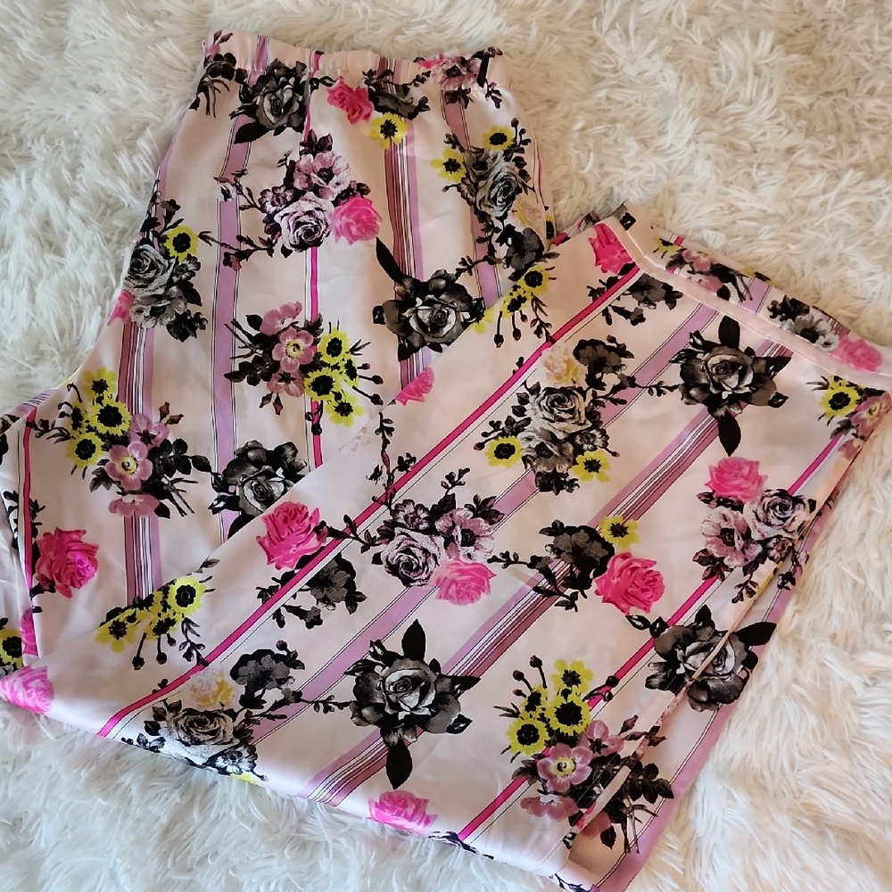 Victoria Secret Flora Pajamal Striped Pants